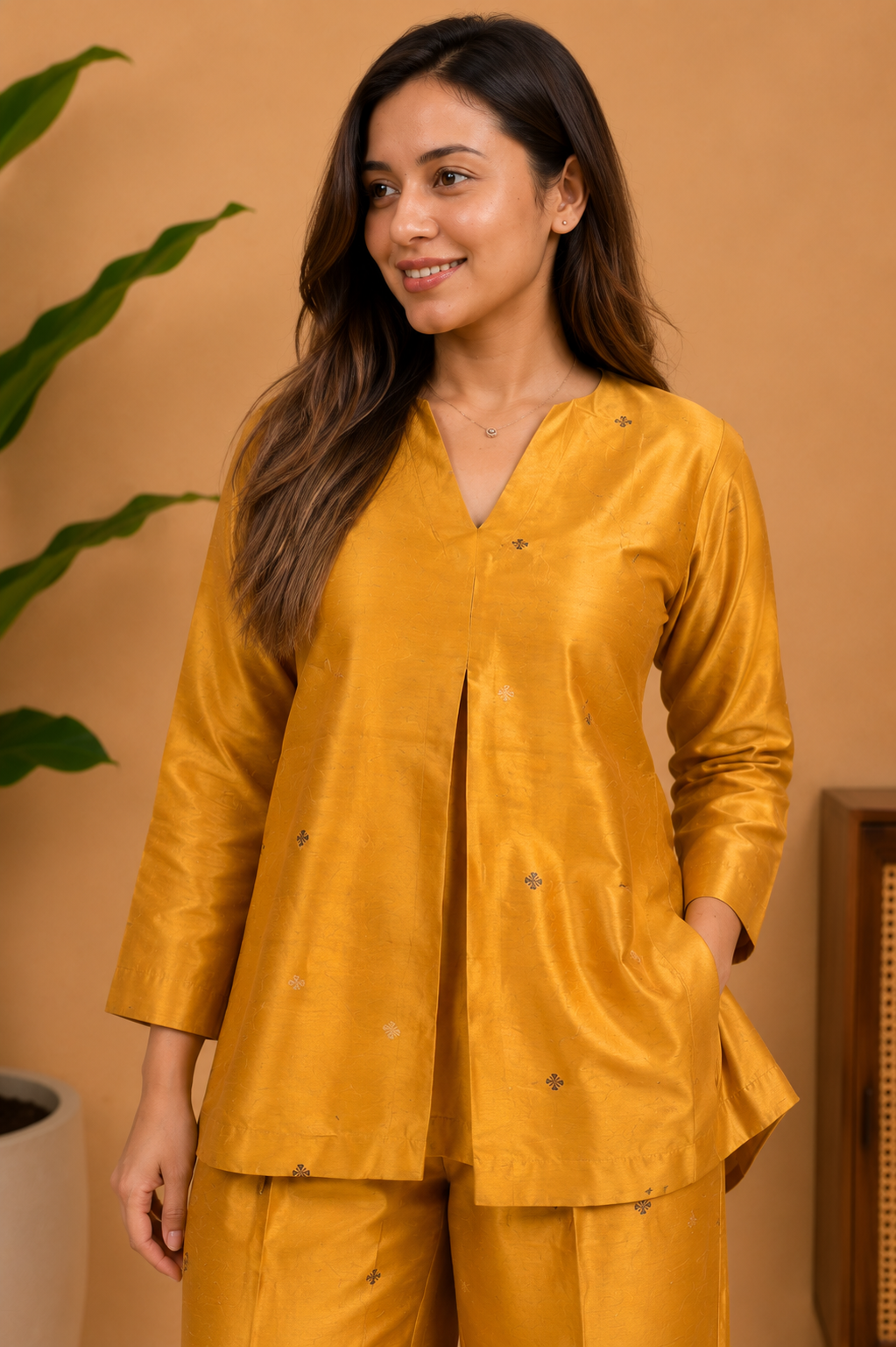 Abeer kosa silk co-ord set