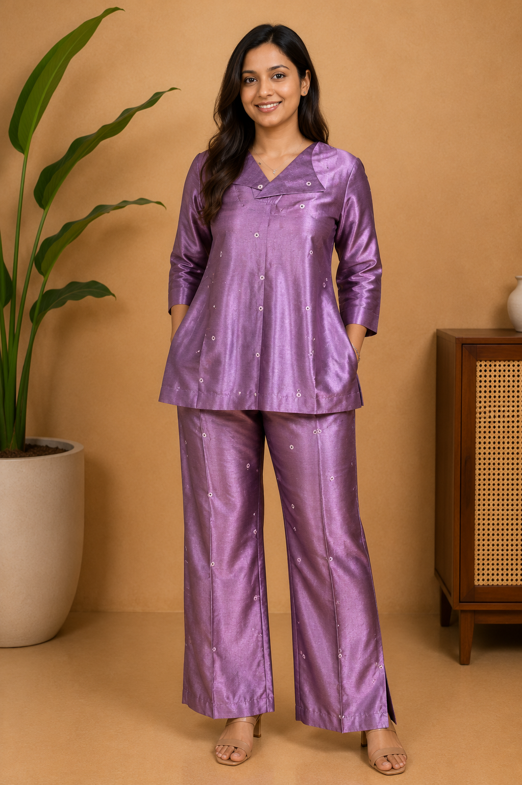 Vanya kosa silk co-ord set